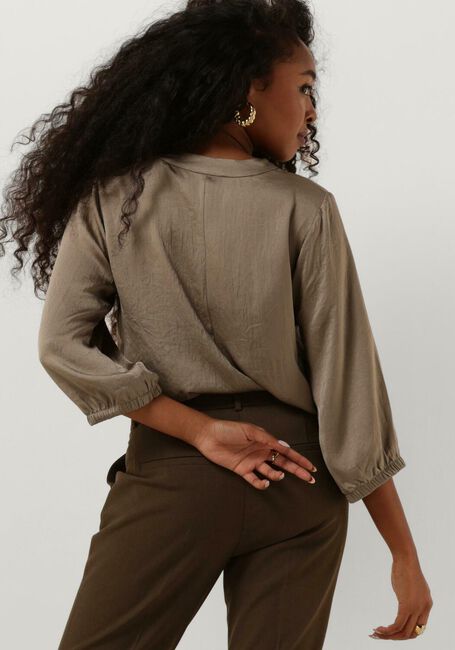 Groene SUMMUM Top LACED V NECK TOP SILKY TOUCH - large