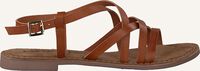 Cognac LAZAMANI Platte sandalen 75.511 - medium