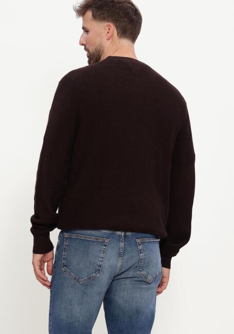 Bruine TOMMY HILFIGER Trui PIMA CTN CASH STRUCTURE CREWNECK - large