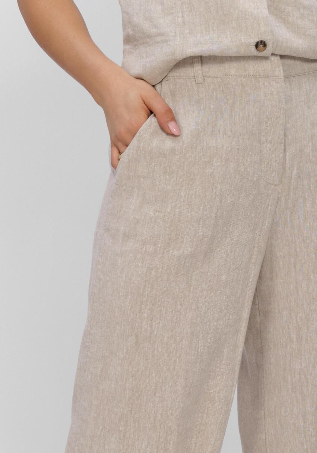 Zand MSCH COPENHAGEN Pantalon MSCHPENNIE GINIA HW PANTS - large