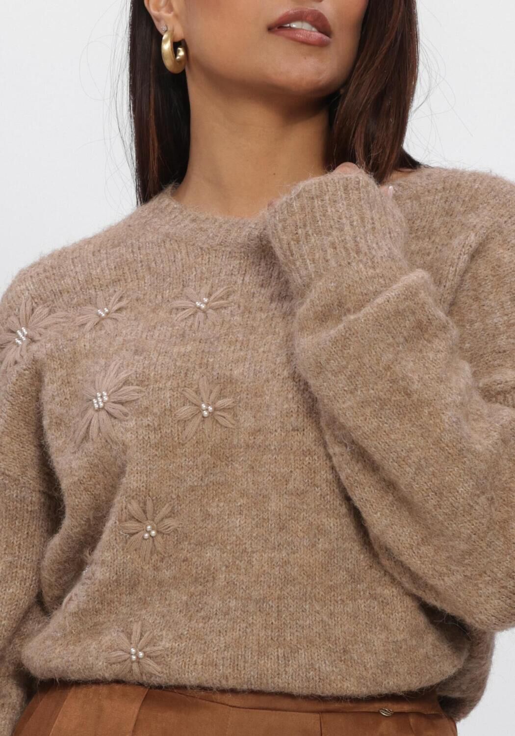 Camel NUKUS Trui KONSTANZA PULLOVER FLOWER - large