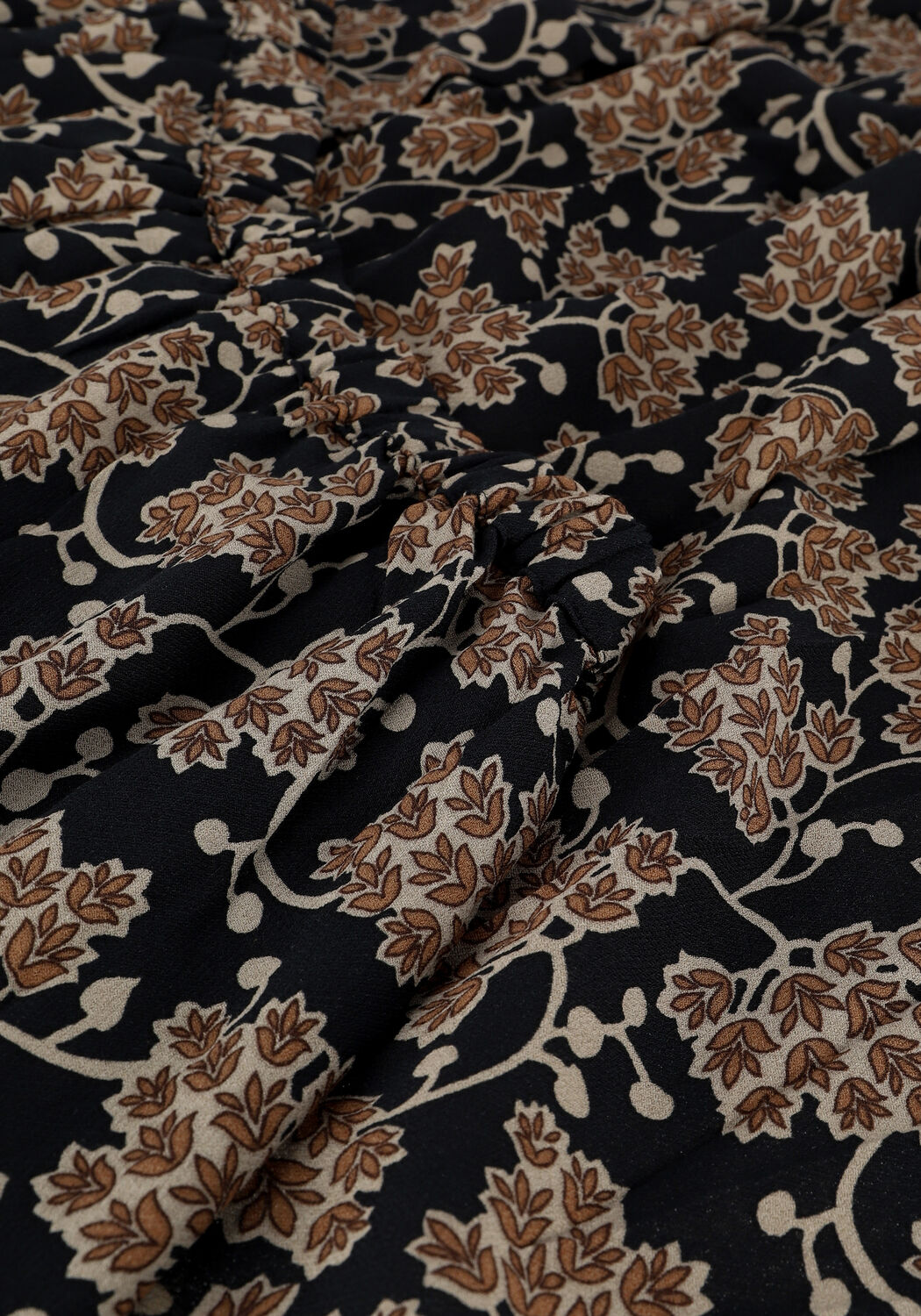 Zwarte BY-BAR Maxirok LIEN GRAPES SKIRT - large