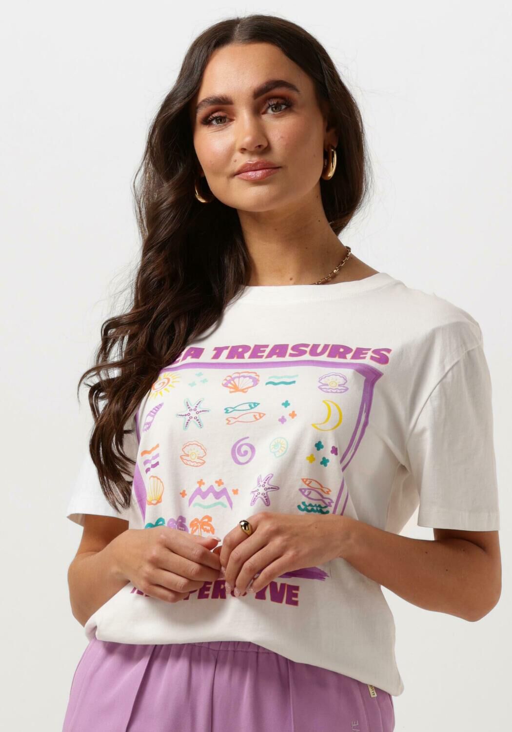 HARPER & YVE Dames Tops & T-shirts Seastreasures-ss Ecru