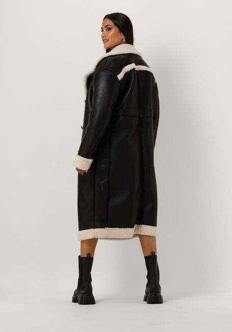Zwarte FREEBIRD Faux fur jas WV-PU-FAKE-FUR-PES-23-2 - large