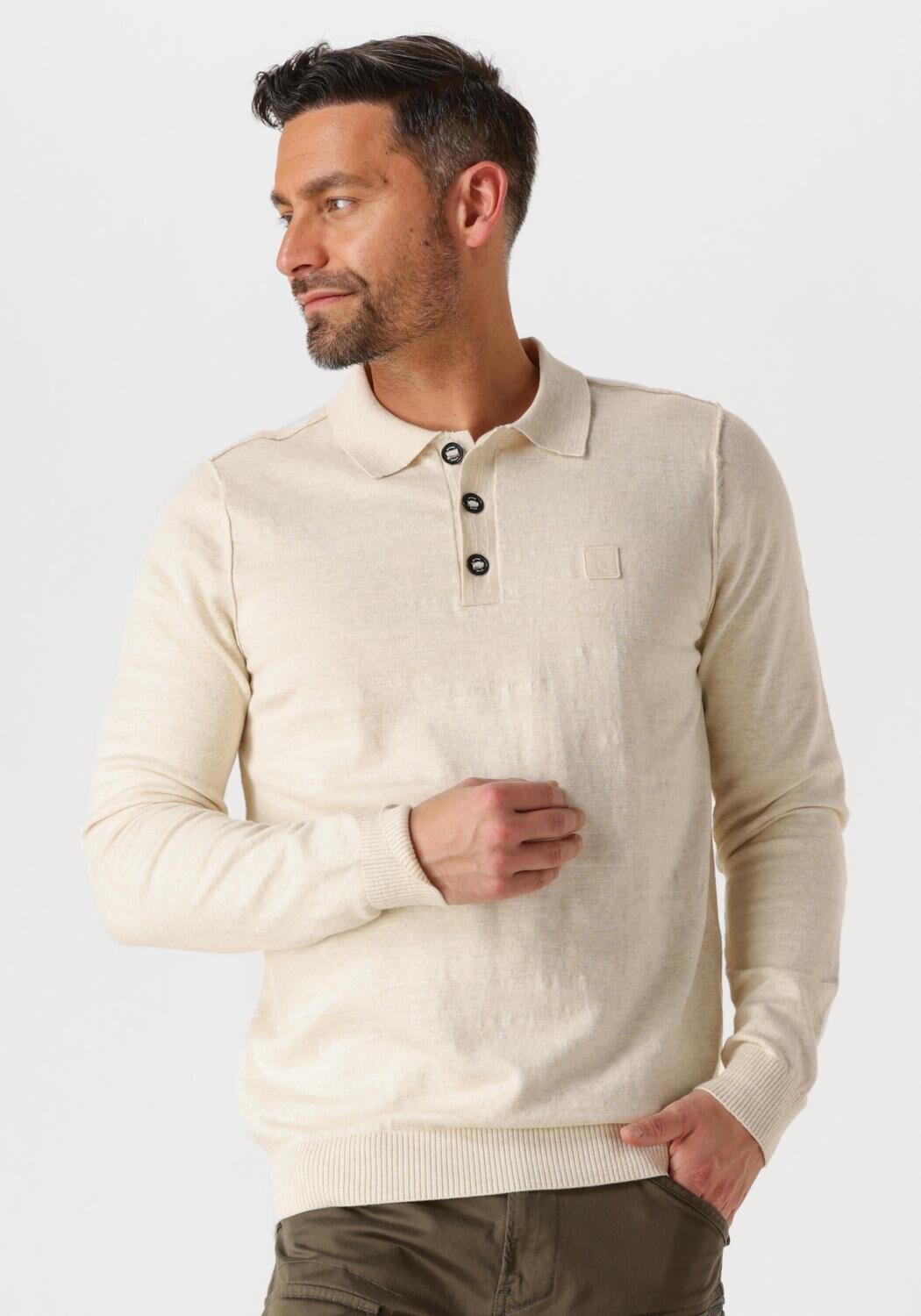 BUTCHER OF BLUE Heren Polo's & T-shirts Lt Clifden Polo L s Beige
