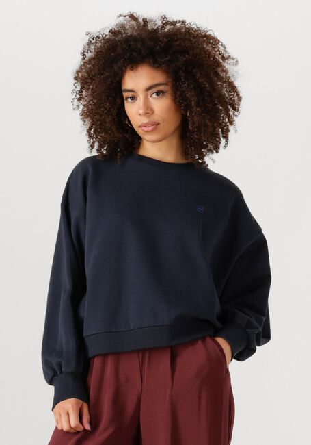 Donkerblauwe BY-BAR Sweater BIBI LUCY CURVE SWEATER - large
