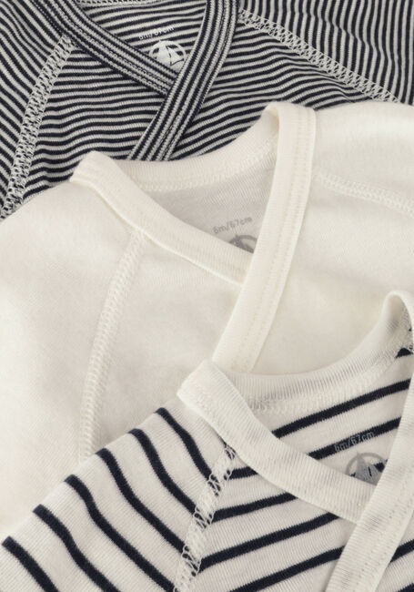 Witte PETIT BATEAU  3 BODIES NAISS MC - large