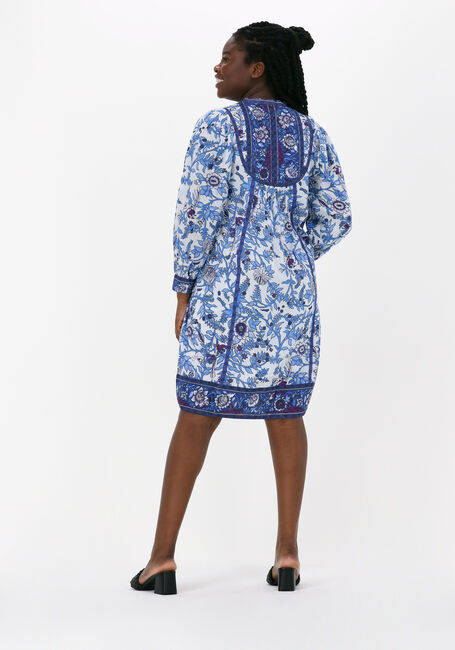 Blauwe ANTIK BATIK Mini jurk SALMA DRESS - large