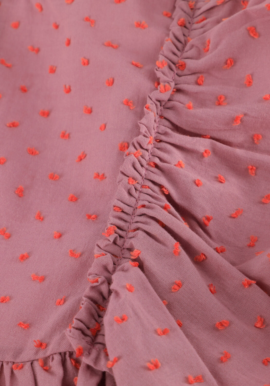 Roze PETIT BLUSH Top RUFFLE BLOUSE - large