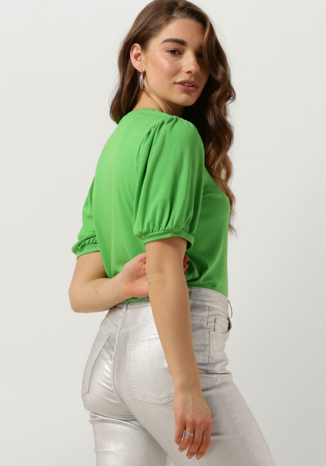 OBJECT Dames Tops & T-shirts Objjamie S s Top Groen