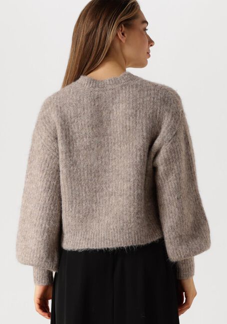 Taupe CO'COUTURE Vest CORALEE RIB CARDIGAN - large