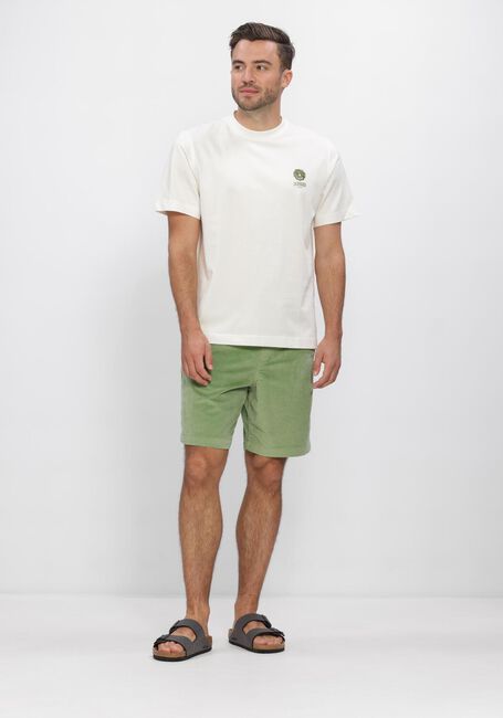 Witte SELECTED MEN Polo / T-shirt SLHMAX GRAPHIC SS O-NECK TEE - large