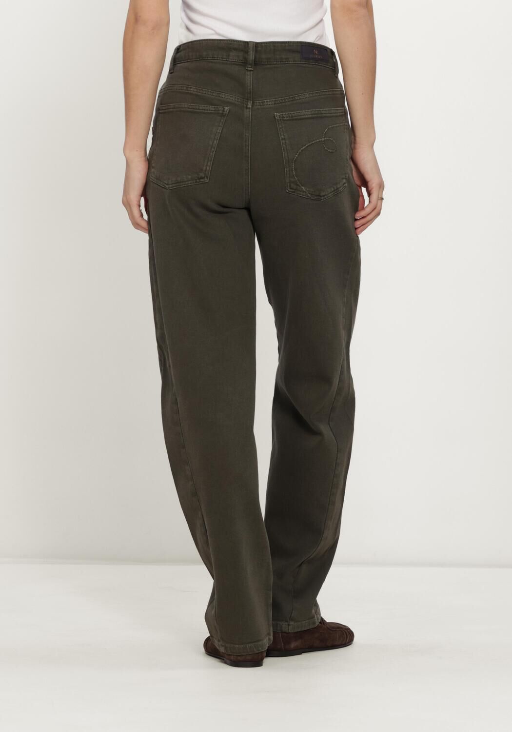 Groene NUKUS Barrel jeans PETRA PANTS - large