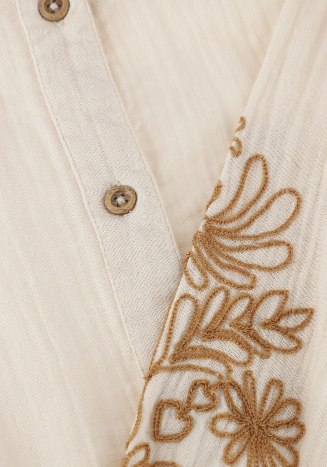 Ecru DAILY7 Blouses LONGSLEEVE EMBROIDERY - large