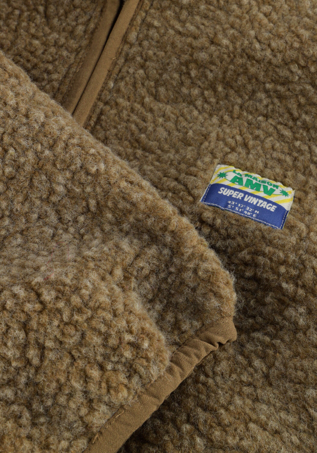 Bruine AMERICAN VINTAGE Teddy jas HOKTOWN - large