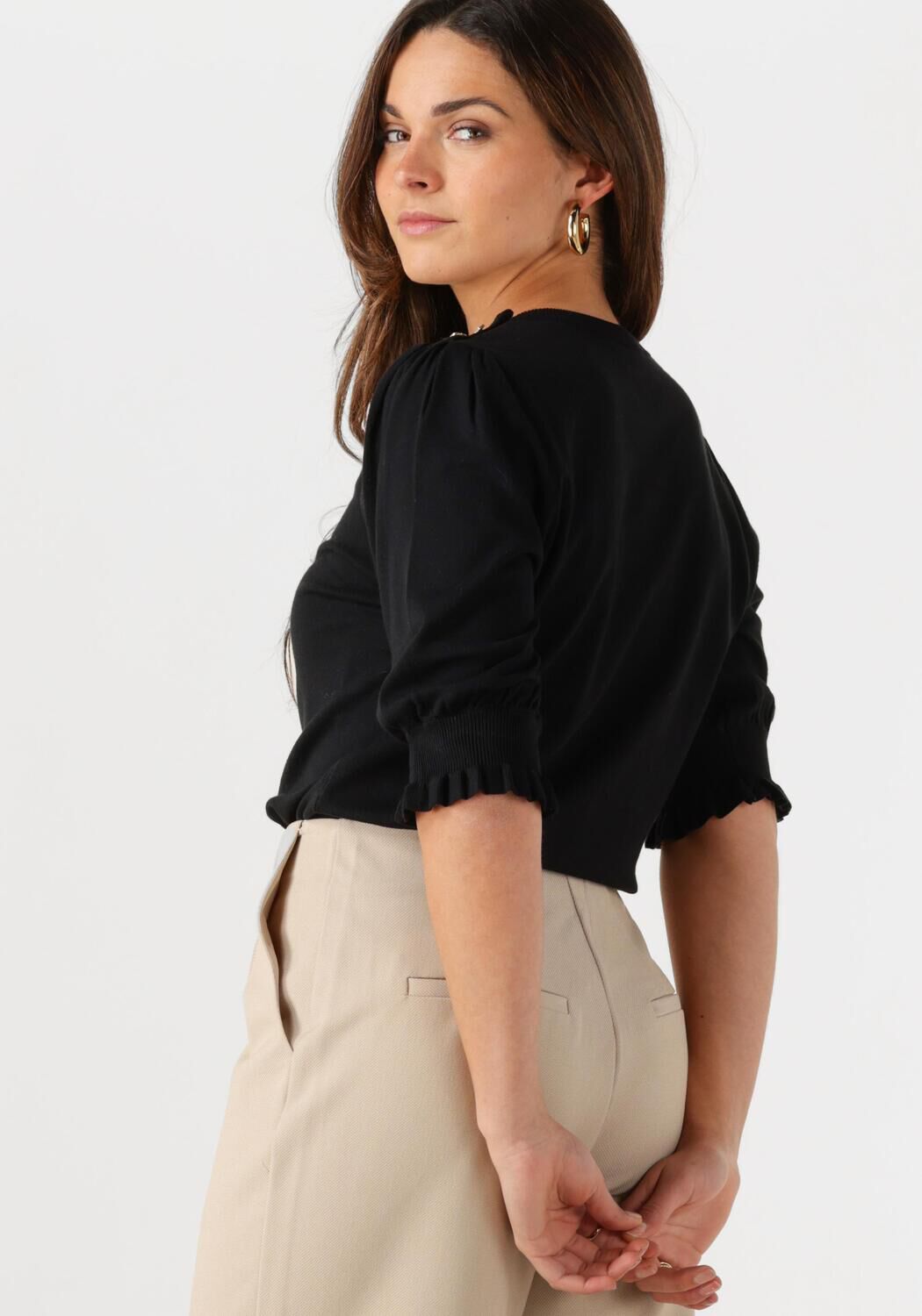 FABIENNE CHAPOT Dames Truien & Vesten Molly Short Sleeve Pullover Zwart