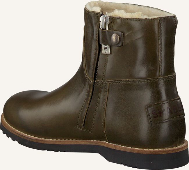 Groene SHABBIES Enkellaarsjes 182-0141SH Groene SHABBIES Enkellaarsjes 182-0141SH - large