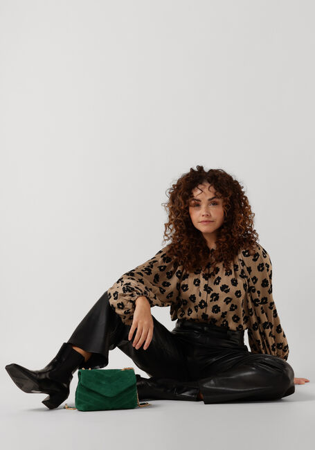 Taupe NEO NOIR Blouses NARA DISTRESSED DOT BLOUSE - large