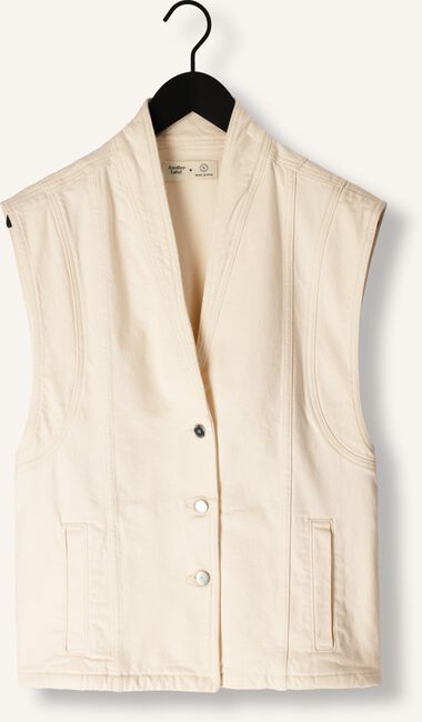 Gebroken wit ANOTHER LABEL Gilet UNNI DENIM VEST Gebroken wit ANOTHER LABEL Gilet UNNI DENIM VEST - large