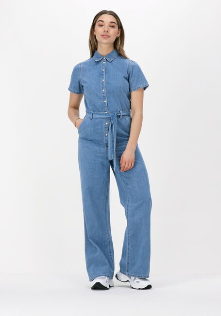 Lichtblauwe OBJECT Jumpsuit NORMA DENIM JUMPSUIT - large