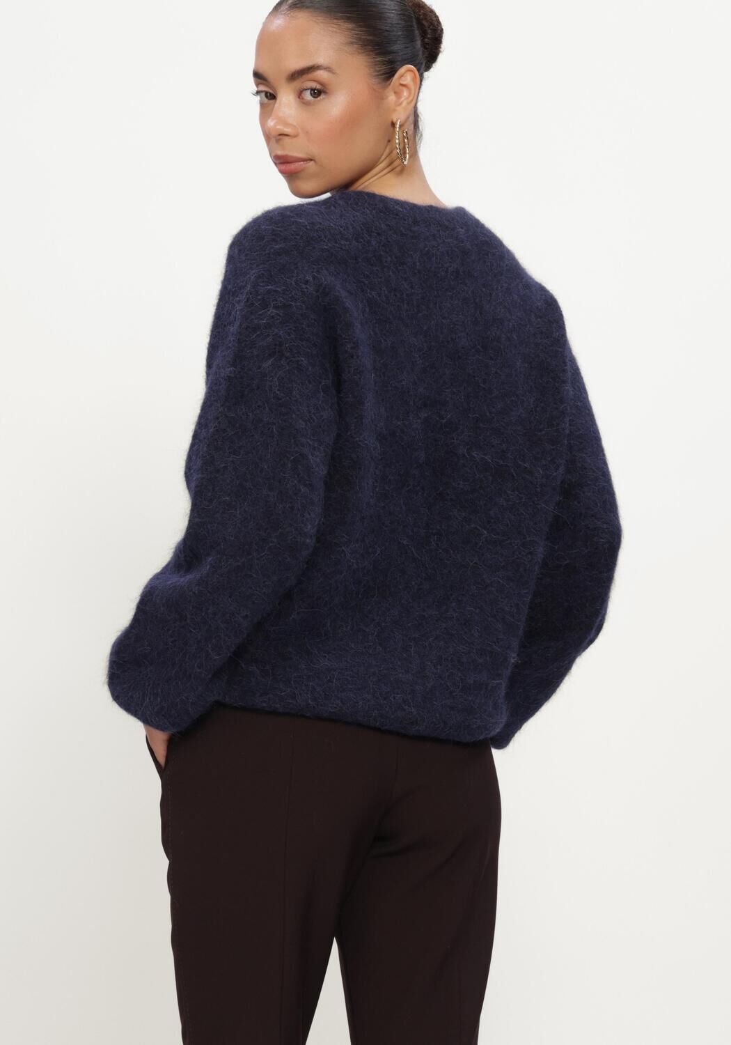 Donkerblauwe LINA LOCCHI Trui LL-BENIGNE - large