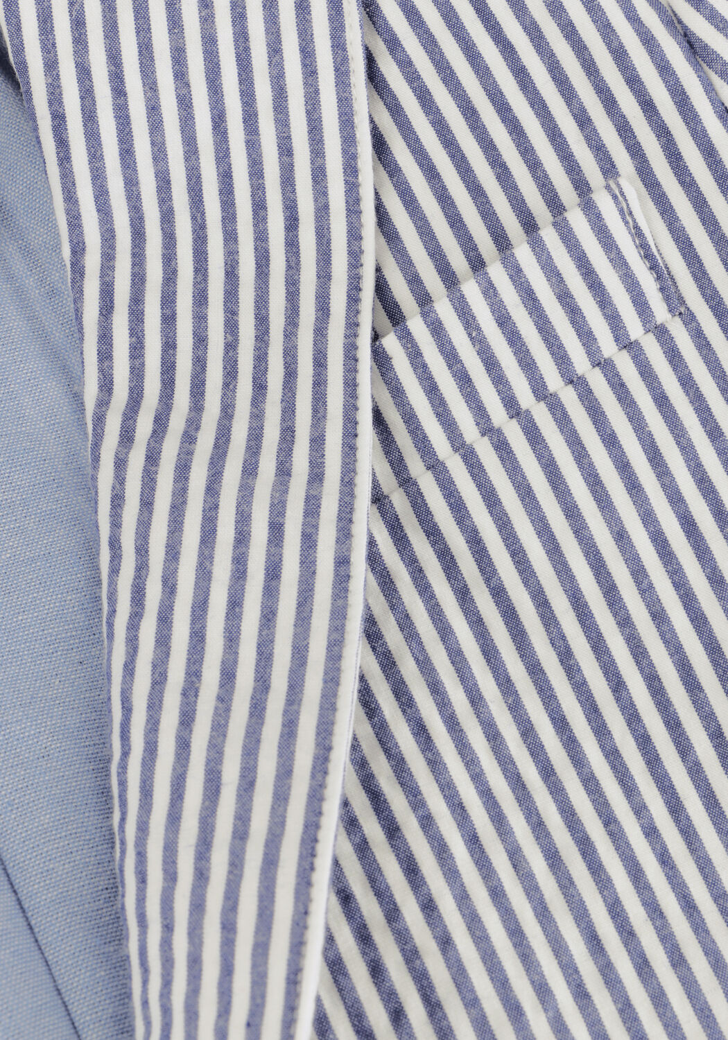 Lichtblauwe SCOTCH & SODA Colberts SEERSUCKER STRIPE BLAZER - large