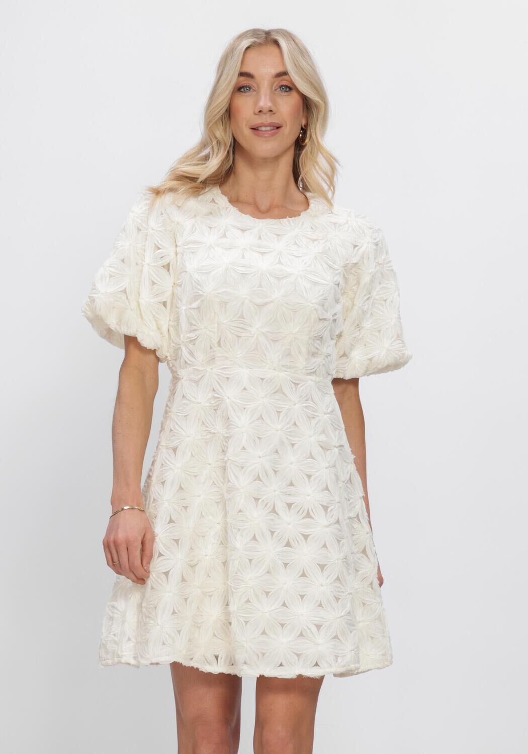 Gebroken wit FREEBIRD Jurken WV-3D-VOILE-FLOWER-26-1 - large