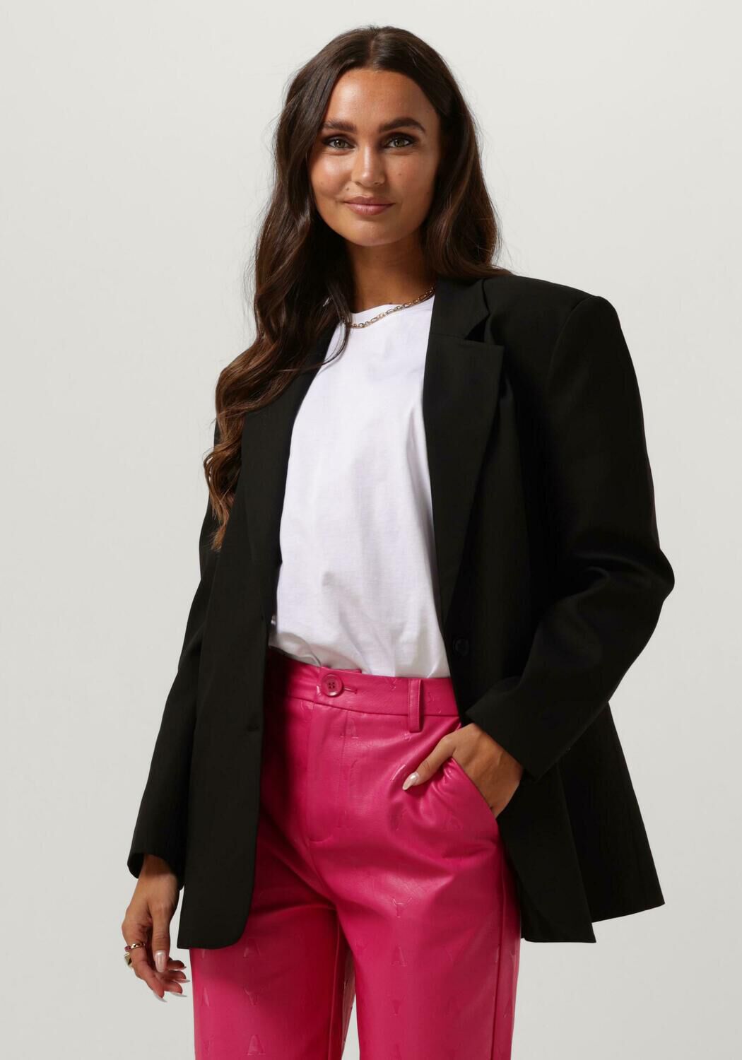 zwarte alix the label blazer stretch oversized blazer
