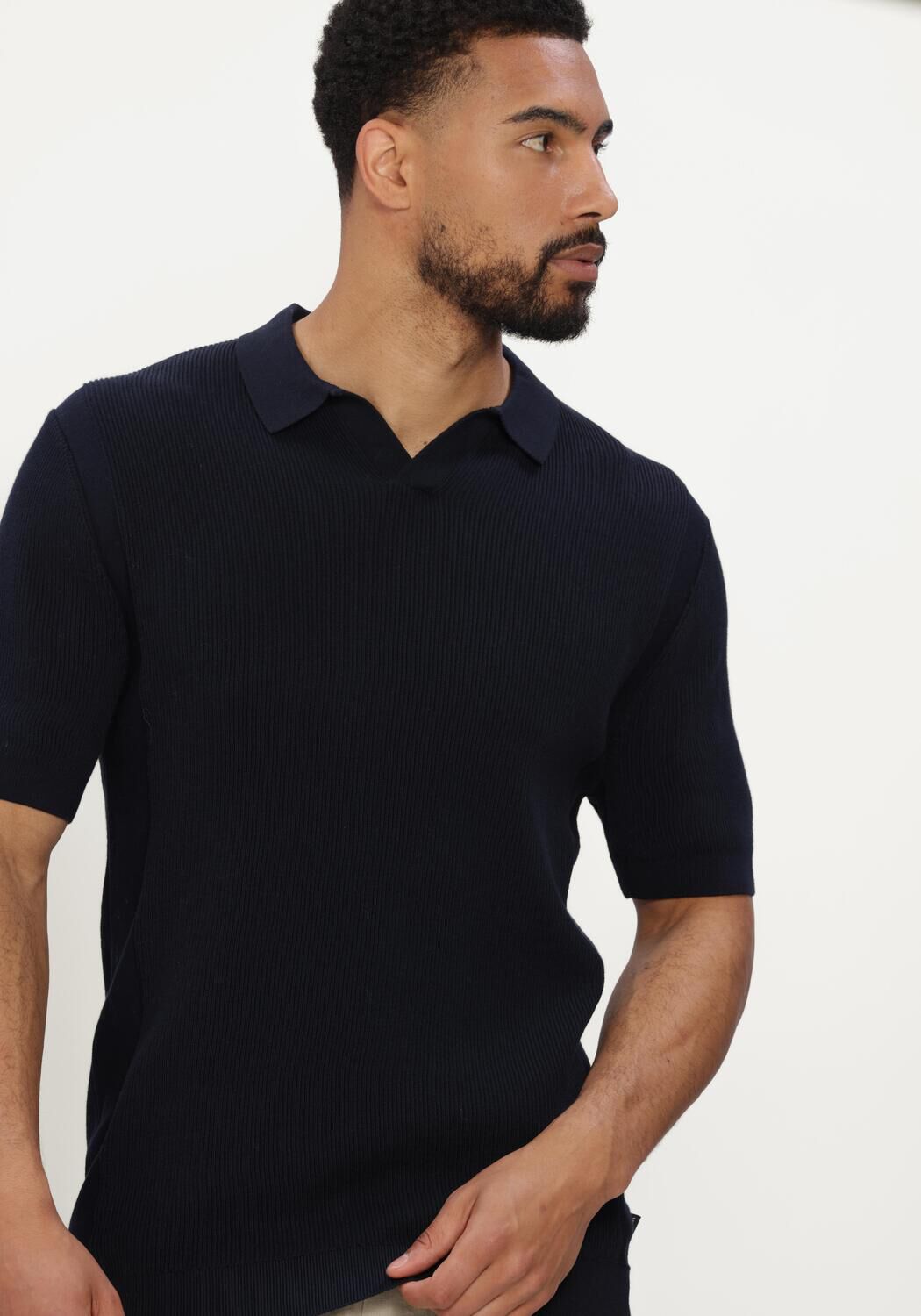 Donkerblauwe SAINT STEVE Polo EVAN-S - large
