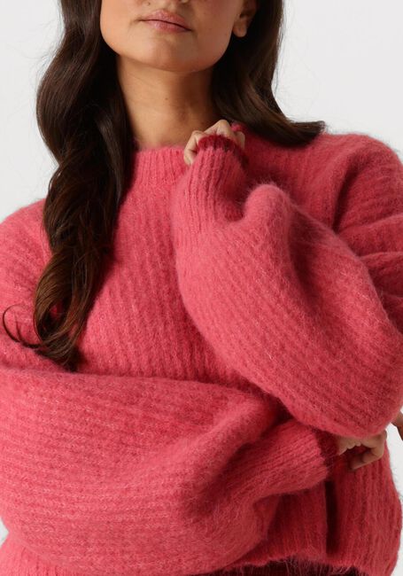 Roze CO'COUTURE Truien/vesten CORALEE CROP KNIT - large