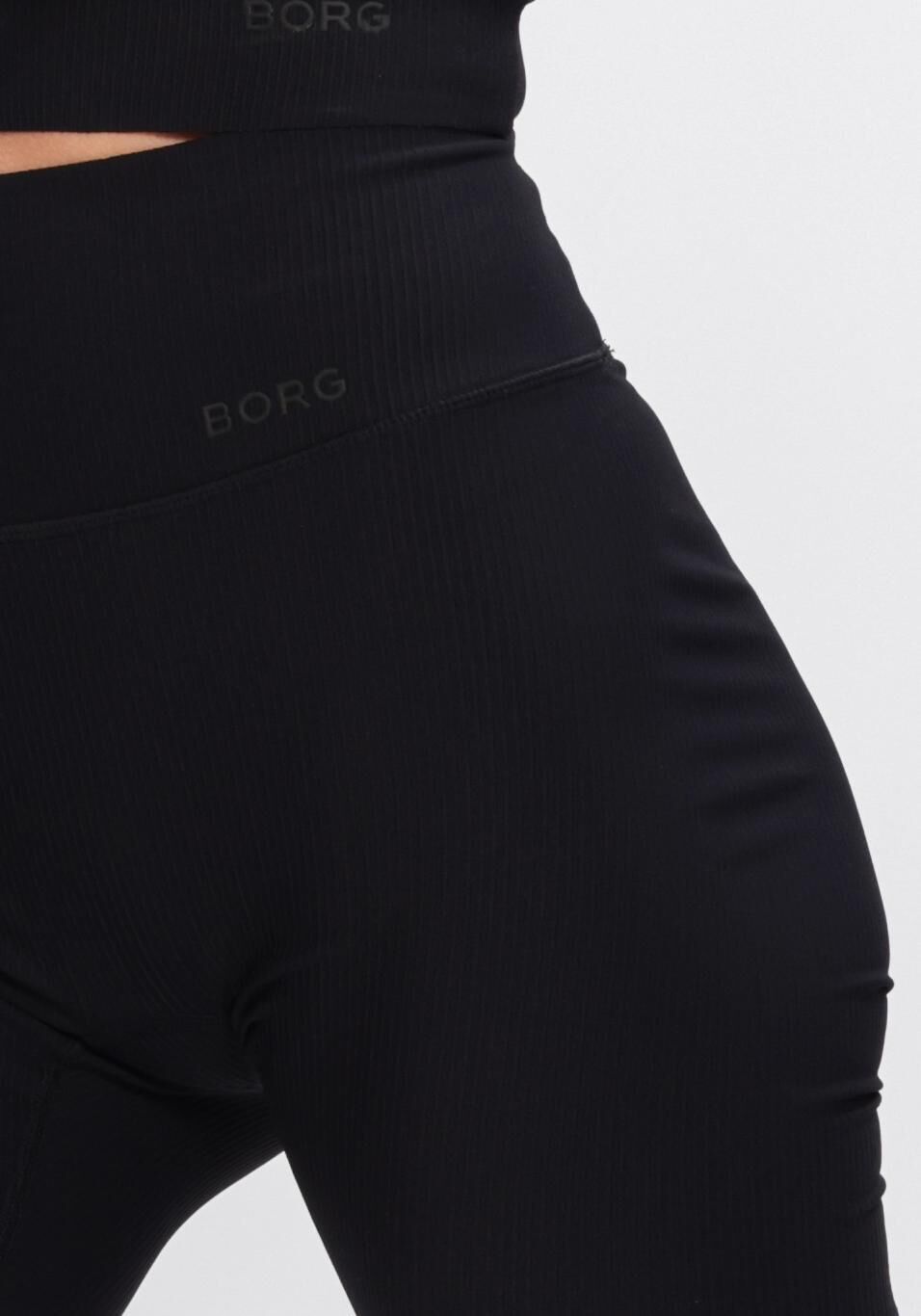 Zwarte BJORN BORG Broeken STUDIO RIBBED SHORTS - large