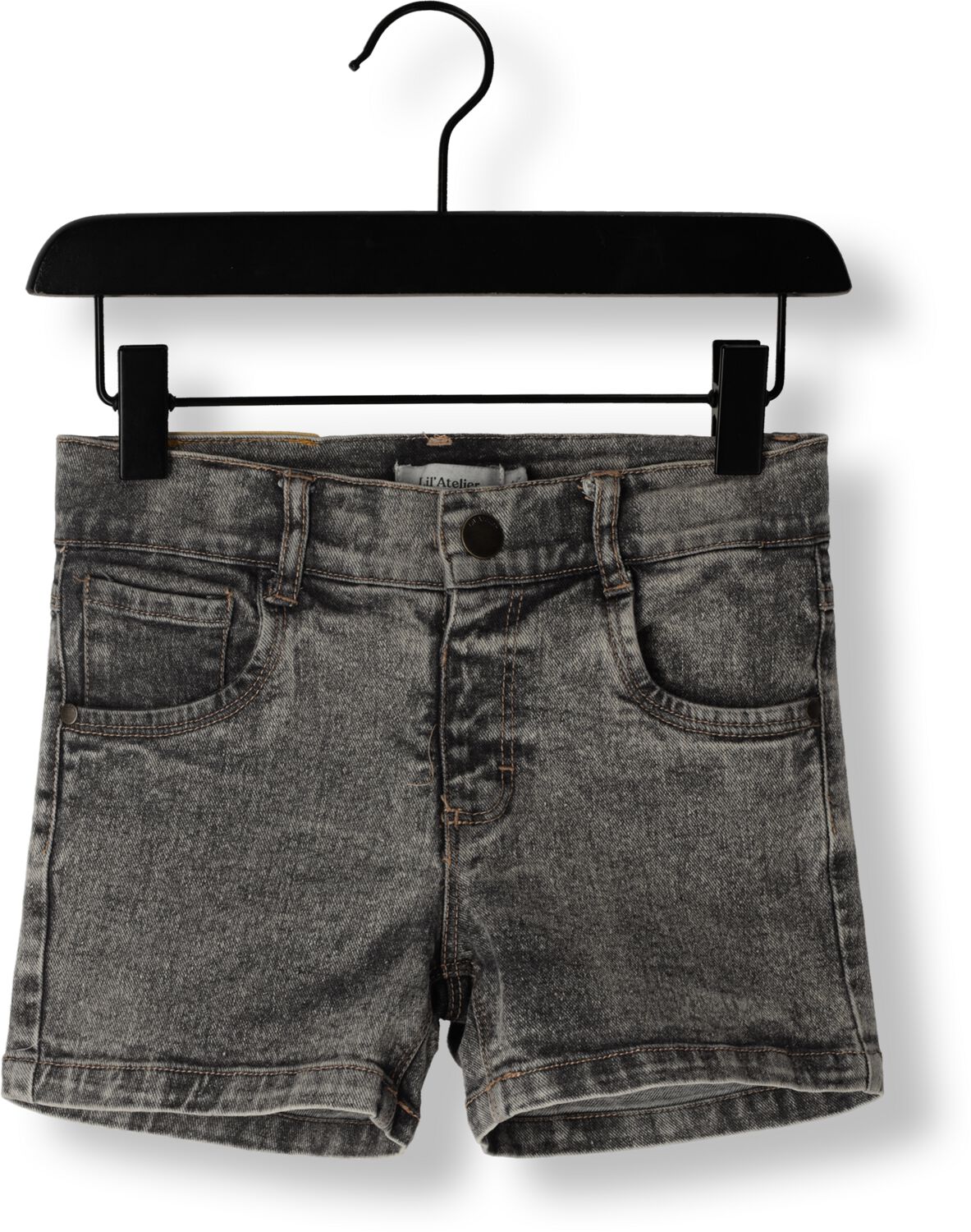 LIL' ATELIER Jongens Jeans Nmmryan Reg Shorts Grijs