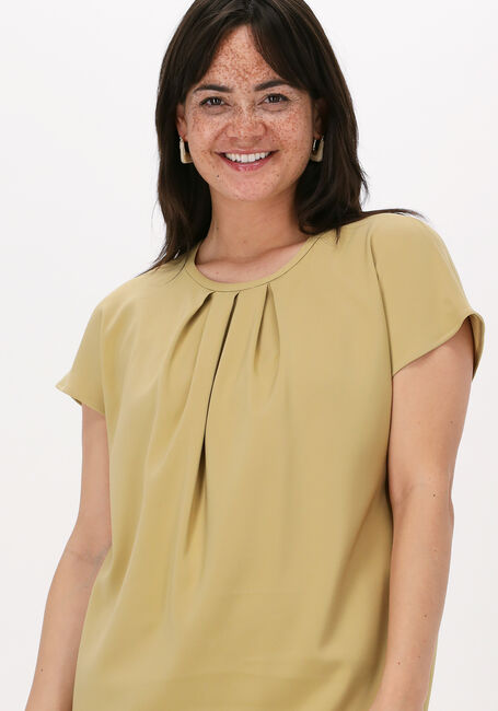 Khaki VANILIA Mini jurk CREPE PLEATED DRESS - large
