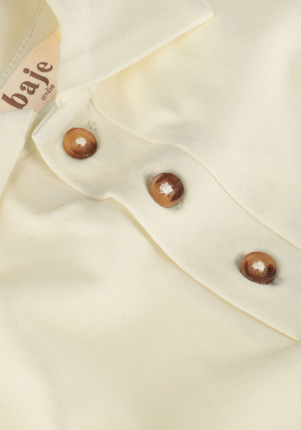 Ecru BAJE STUDIO Polo VASSAL - large