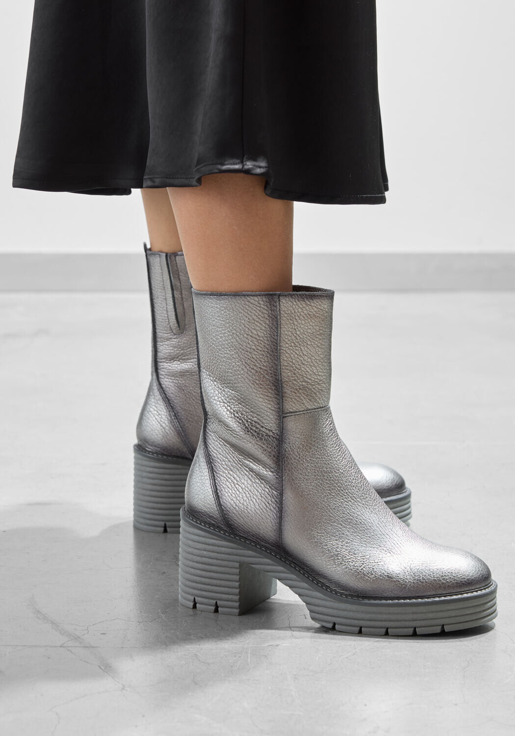 Zilveren SOFTWAVES Enkellaarsjes 8.88.17 - large