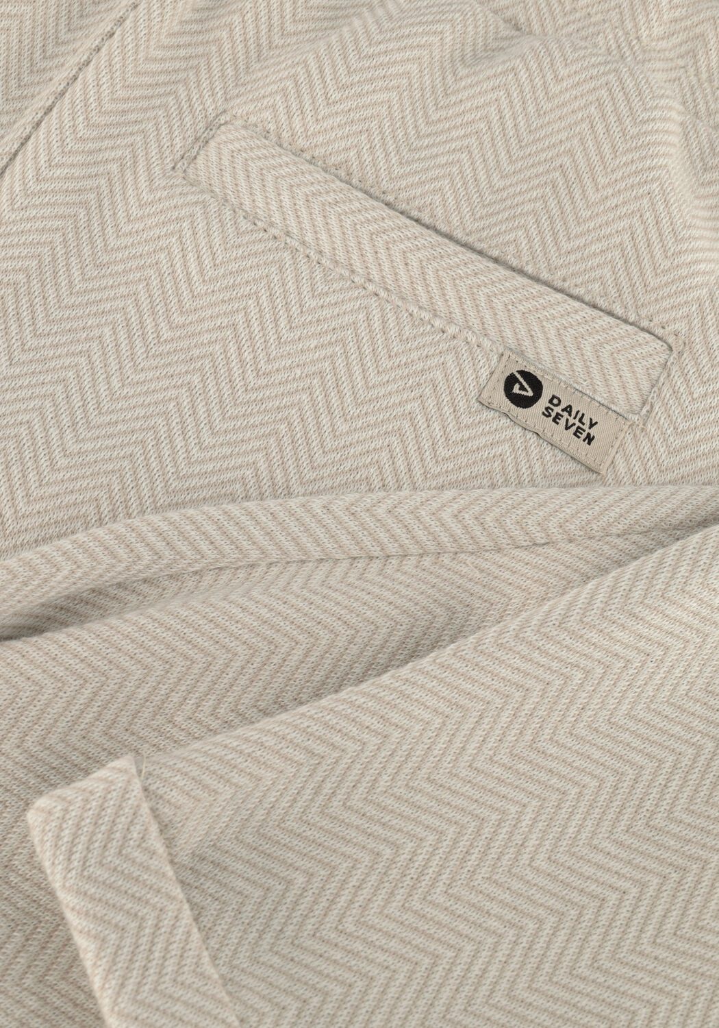 Beige DAILY7 Joggingbroek HERRINGBONE PANTS - large