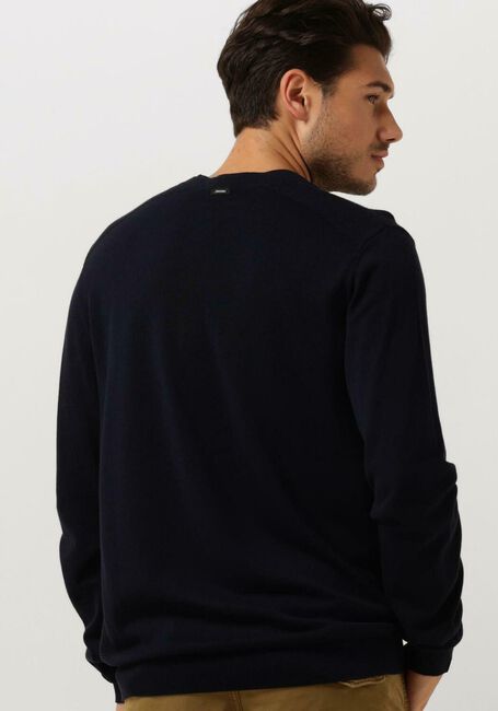 Donkerblauwe VANGUARD Trui CREWNECK COTTON MODAL - large