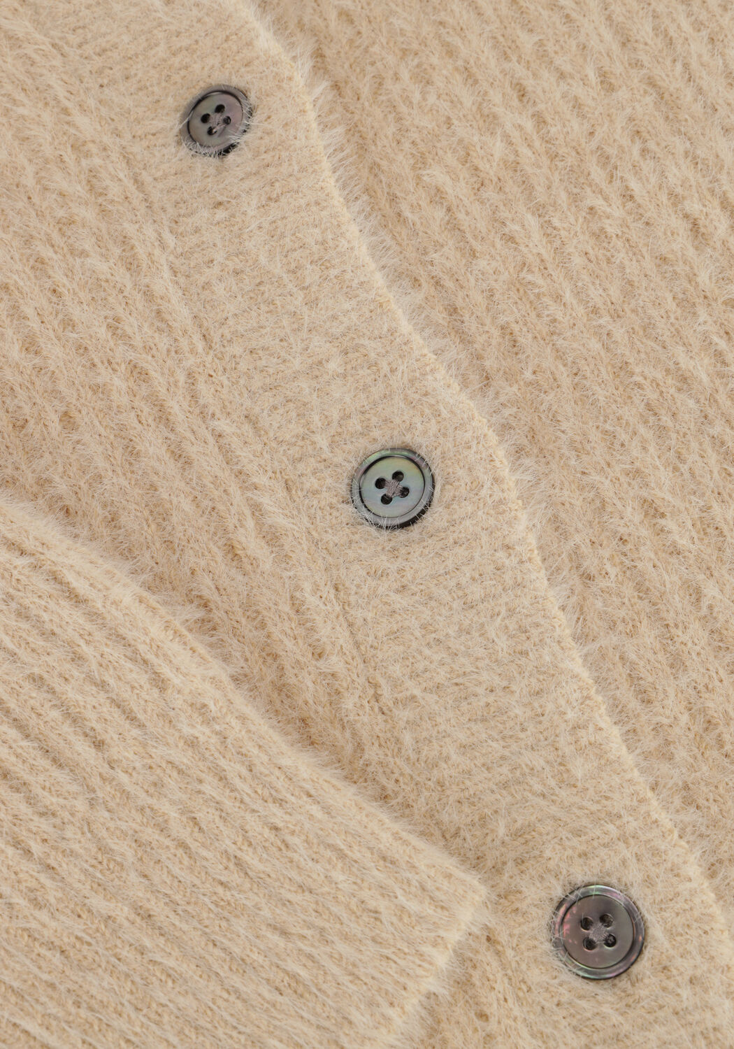 Beige RUBY TUESDAY Vest VANCE FLUFFY CARDIGAN - large