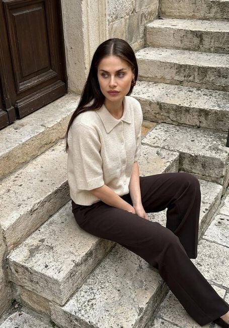 Creme NEO NOIR Blouses CUNNA KNIT BLOUSE - large