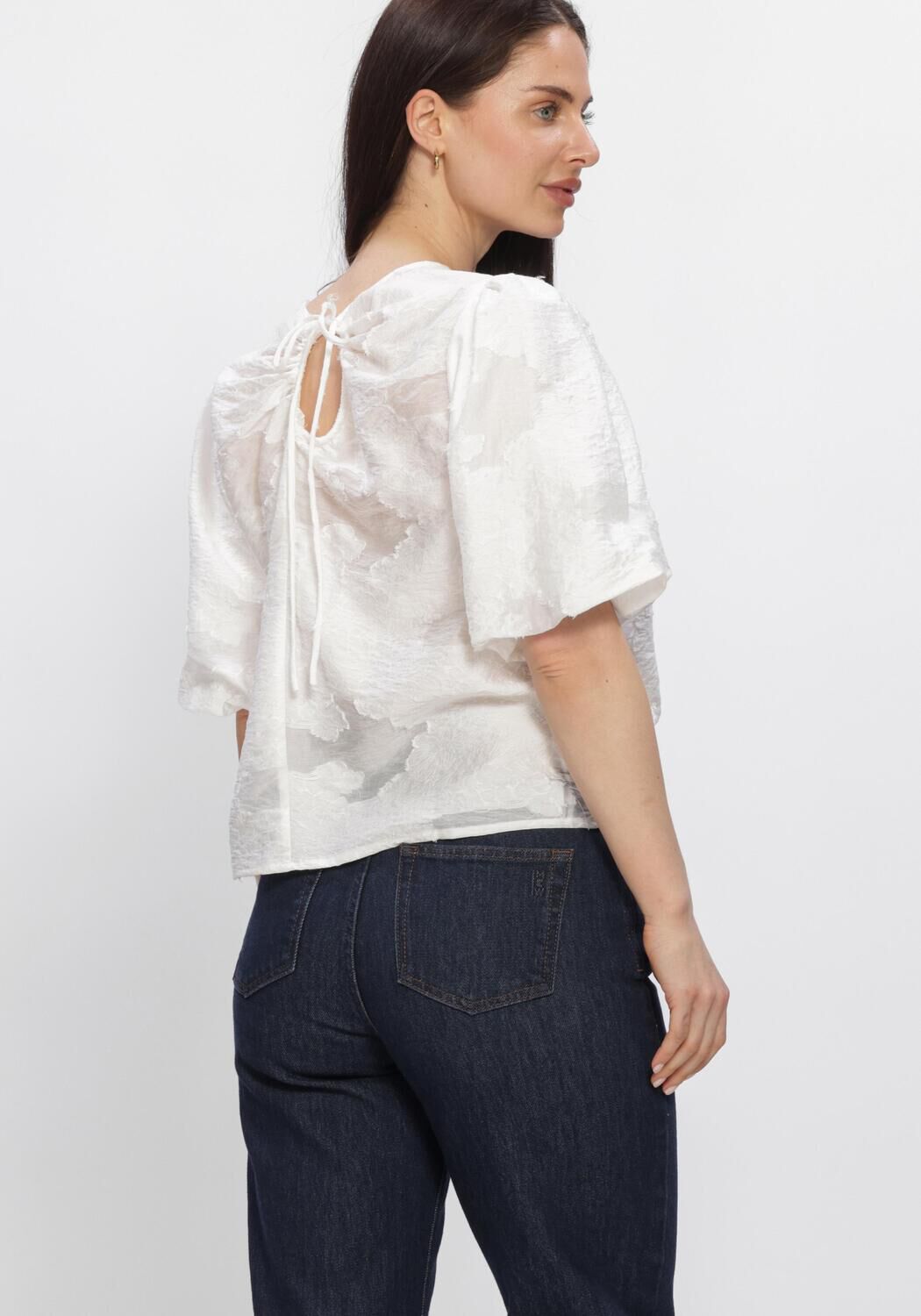 Witte MSCH COPENHAGEN Tops & T-shirts MSCHORKIDEA 2/4 TOP - large