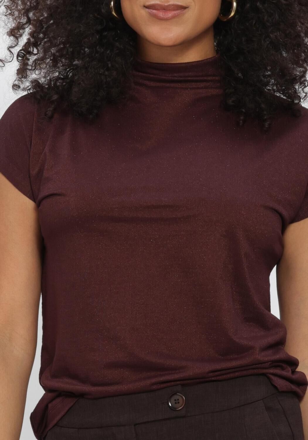 Bordeaux AIMEE THE LABEL Tops & T-shirts MANDYW6 TOP - large