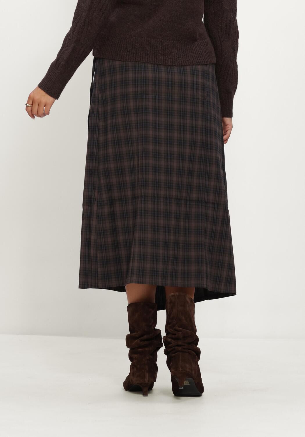 Bruine OBJECT Midirok OBJSOLEY REESE RE LONG WRAP SKIRT - large