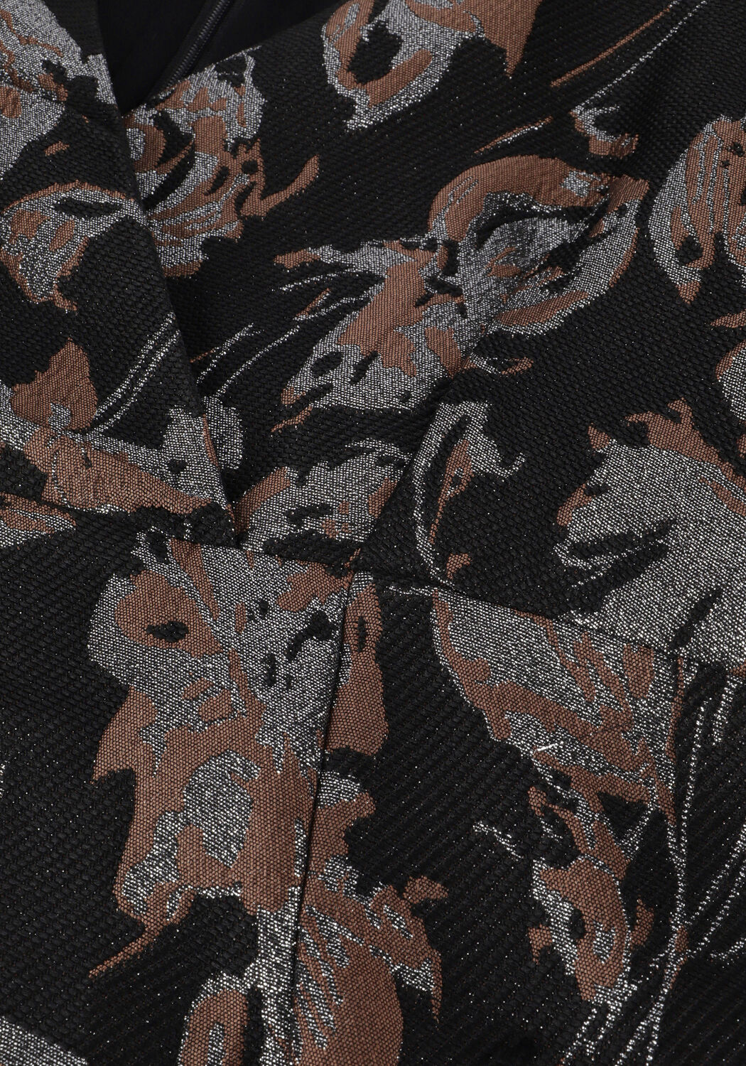 Zwarte CO'COUTURE Mini jurk STELLA JACQUARD V-DRESS - large