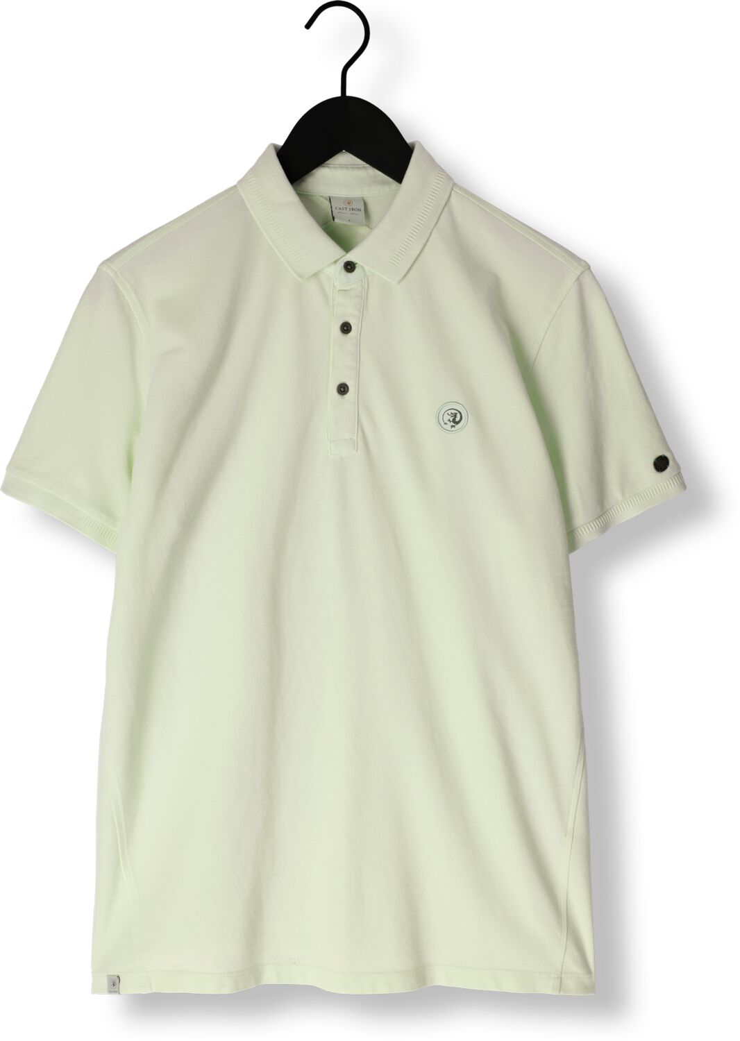 CAST IRON Heren Polo's & T-shirts Short Sleeve Polo Pique Garment Dyed Groen