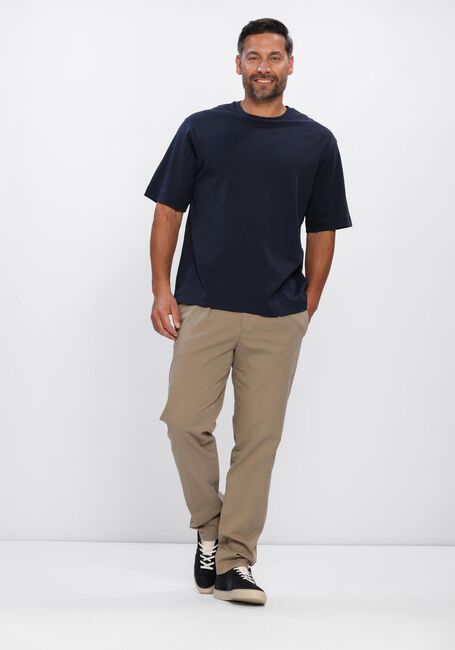 Donkerblauwe PROFUOMO T-shirt T-SHIRT CREW NECK HEAVY COTTON - large