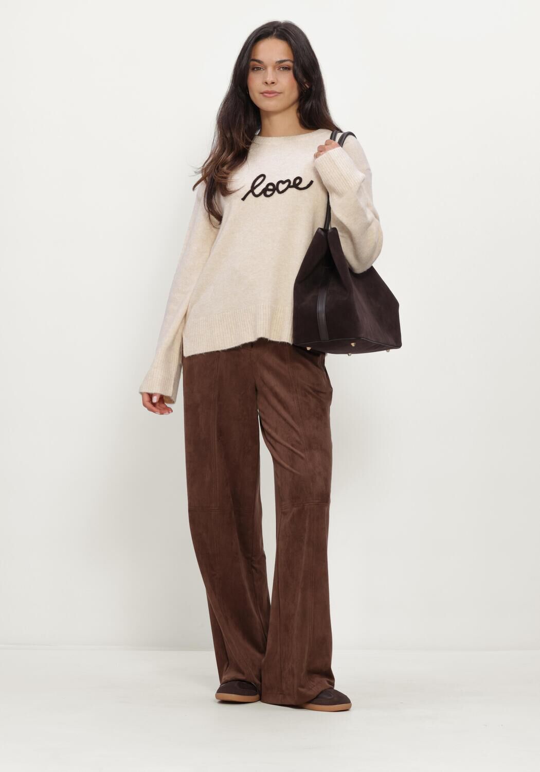 GRACE & MILA Dames Truien & Vesten Pullover Beige