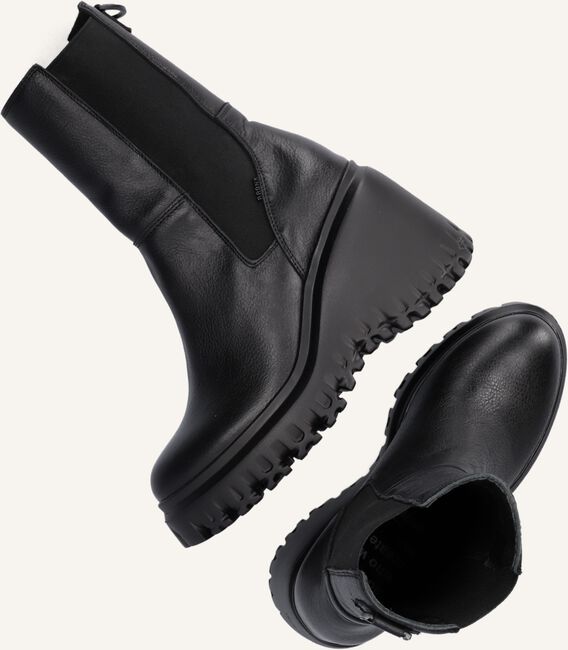 Zwarte BRONX Enkellaarsjes CURV-Y 47365 Zwarte BRONX Enkellaarsjes CURV-Y 47365 - large
