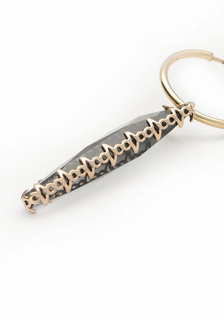 Goudkleurig NOTRE-V Oorbellen EARRING STONE - large