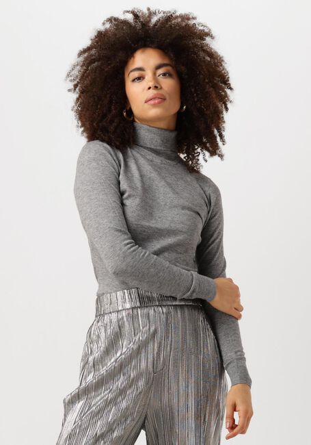 Grijze OBJECT Coltrui OBJTHESS L/S ROLLNECK KNIT PULLOVER - large