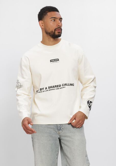 Creme PURE PATH T-shirt UNITED LONGSLEEVE - large